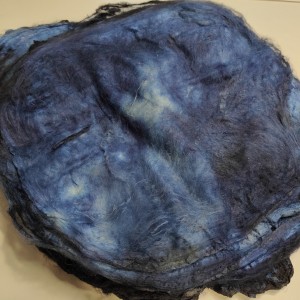 Копринени кърпички, 10 гр син цвят Копринени кърпички, 10 гр син цвят