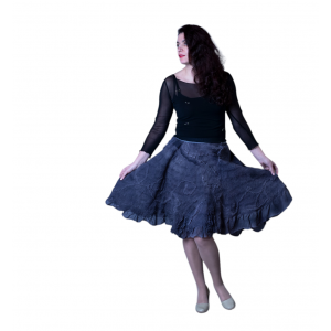 Вълнена пола "Сив залез"