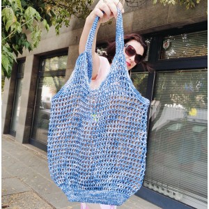 Чанта  от рафия "Сине небето"