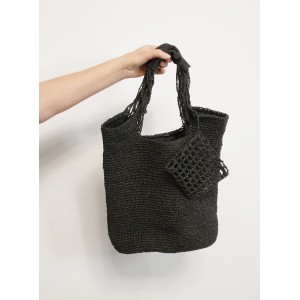 Комплект за плетене на чанта  - Направи си Сам - "Черен гарван"