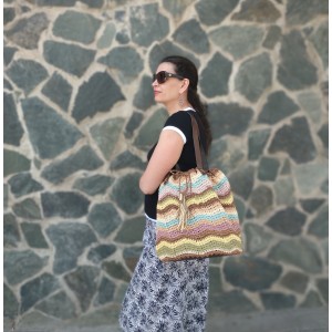 Комплект за плетене на чанта "Дъга" на български език Комплект за плетене на чанта "Дъга" на български език