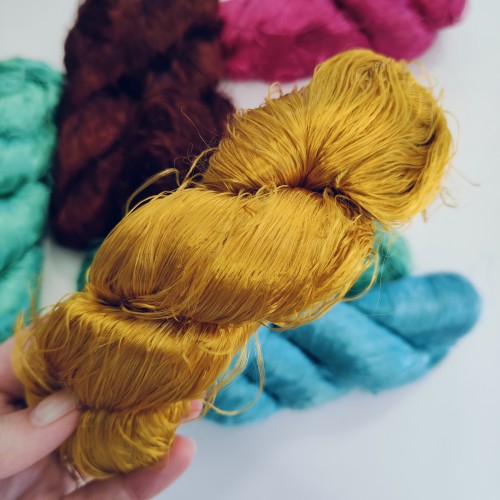 Бананови влакна  цвят жълт