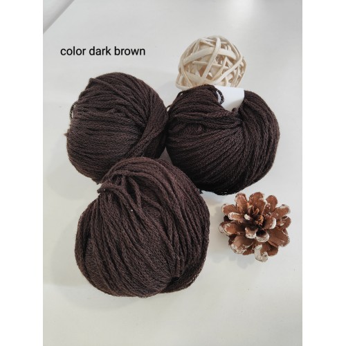 Прежда 94% кашмир, 6% полиамид dark brown Прежда 94% кашмир, 6% полиамид dark brown