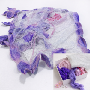 Пълен комплект за шал "Ярко цвете"