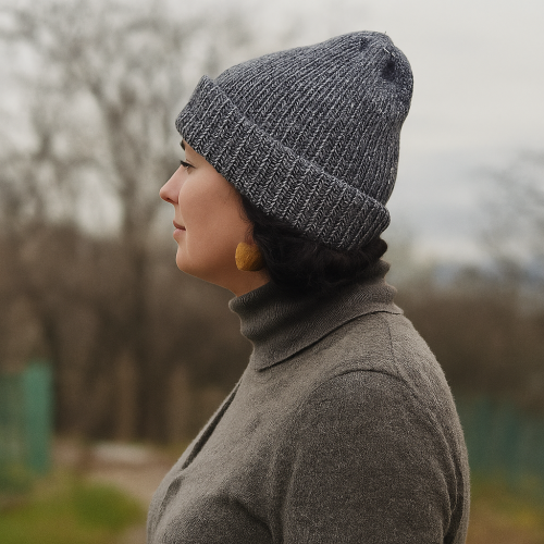 Плетена шапка  от 100% вълна