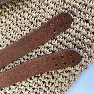 Кожени дръжки за чанта - сламен цвят 100 см Кожени дръжки за чанта - сламен цвят 100 см