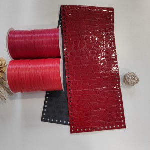 Основа за чанта от червена 100% кожа Основа за чанта от червена 100% кожа