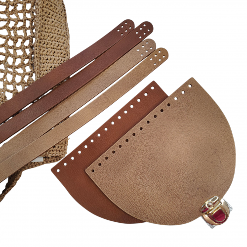 Комплект за чанта от естествена кожа ( капак 20*15 см ) Комплект за чанта от естествена кожа ( капак 20*15 см )