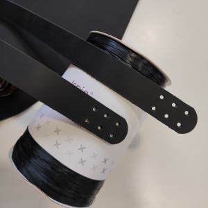 Кожени дръжки за чанта, цвят черен Кожени дръжки за чанта, цвят черен