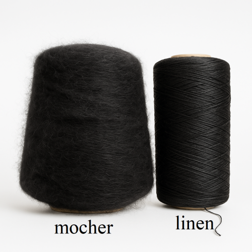 Уникален микс от две италиански прежди Уникален микс от две италиански прежди