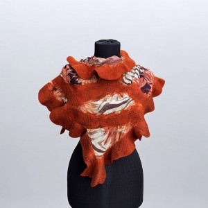 Шал   "Оранжева сянка