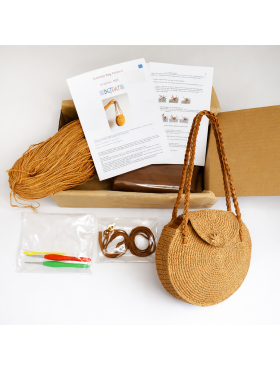 Комплект за плетене  на една кука чанта "Кръг"