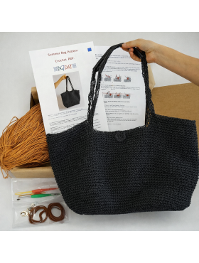 Комплект за плетене на чанта  - Направи си Сам - "Кадифена Нощ"