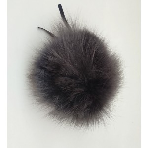 Помпон от естествена кожа лилав 9-11 cm Помпон от естествена кожа лилав 9-11 cm