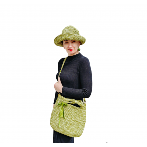 Чанта от рафия "Green"