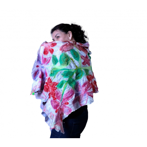 Плъстен шал "Миризмата на цветя" Плъстен шал "Миризмата на цветя"