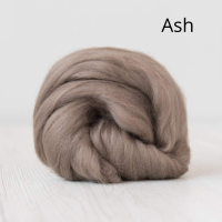 Австралийски меринос 70% екстрафина и 30% коприна Туса, цвят Ash