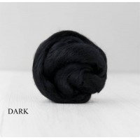 Австралийски меринос 70% екстрафина и 30% коприна Туса, цвят  Dark