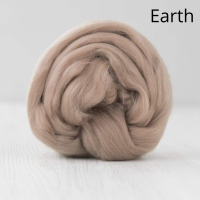 Австралийски меринос 70% екстрафина и 30% коприна Туса, цвят Earth