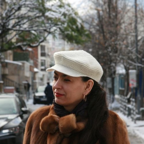 Плетен какет бял