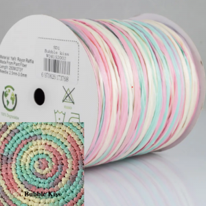 Прежда рафия 100% вискоза,  цвят Bubble Kiss