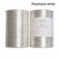 Прежда рафия 100% вискоза,  цвят Pearlized White 201A