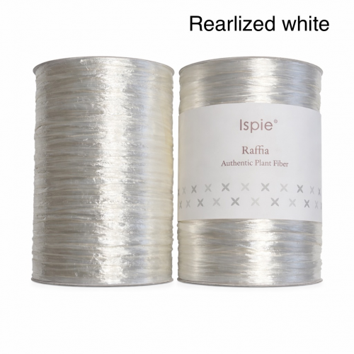 Прежда рафия 100% вискоза,  цвят Pearlized White 201A