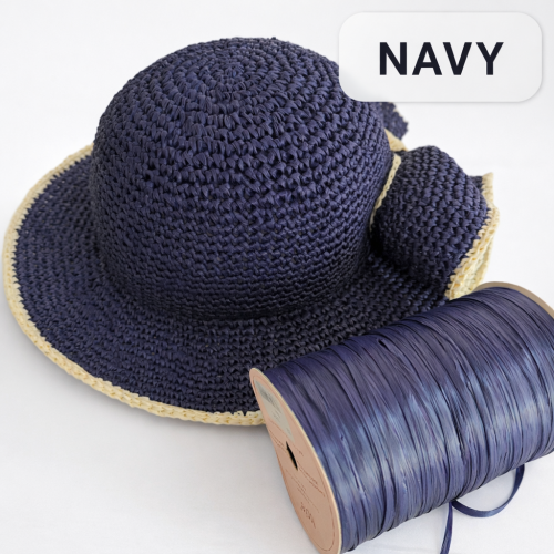 Прежда рафия Ispie 100% вискоза цвят  NAVY 162A