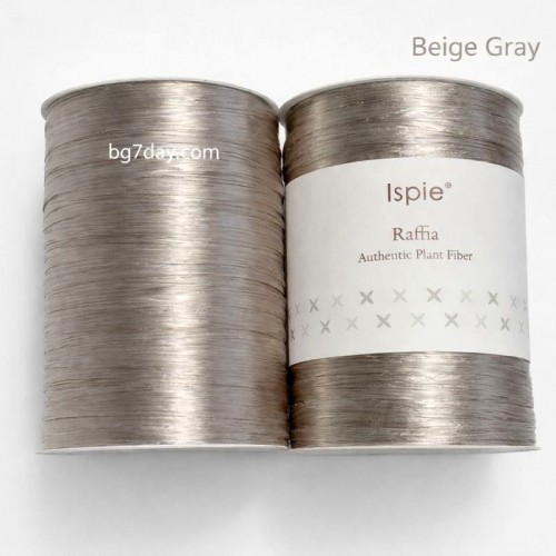 Прежда рафия 100% вискоза,  цвят Beige Gray P20