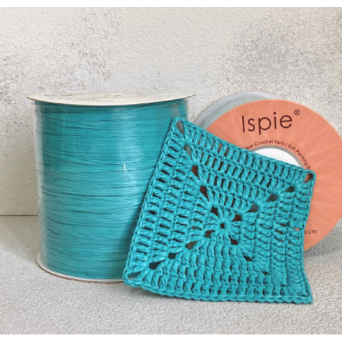 Прежда рафия Ispie 100% вискоза цвят  Dark turquoise 107C