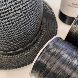 Прежда рафия Ispie 100% вискоза цвят Black Прежда рафия Ispie 100% вискоза цвят Black