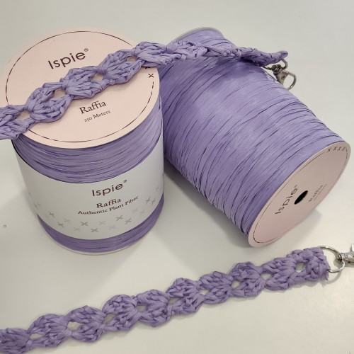 Прежда рафия 100% вискоза, цвят Lilas 109C Прежда рафия 100% вискоза, цвят Lilas 109C