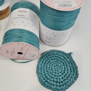 Прежда рафия Ispie 100% вискоза, цвят Mineral green Прежда рафия Ispie 100% вискоза, цвят Mineral green