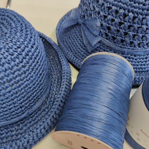 Прежда рафия Ispie 100% вискоза цвят Retro blue Прежда рафия Ispie 100% вискоза цвят Retro blue