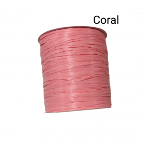 Прежда рафия 100% вискоза, цвят Coral 173A Прежда рафия 100% вискоза, цвят Coral 173A