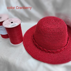 Прежда рафия Ispie 100% вискоза цвят Granberry D63 Прежда рафия Ispie 100% вискоза цвят Granberry D63