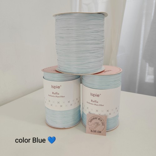 Прежда рафия Ispie 100% вискоза цвят Blue 103A Прежда рафия Ispie 100% вискоза цвят Blue 103A