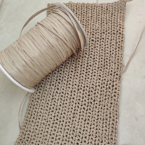 Прежда рафия 100% вискоза, цвят SANDALWOOD Прежда рафия 100% вискоза, цвят SANDALWOOD