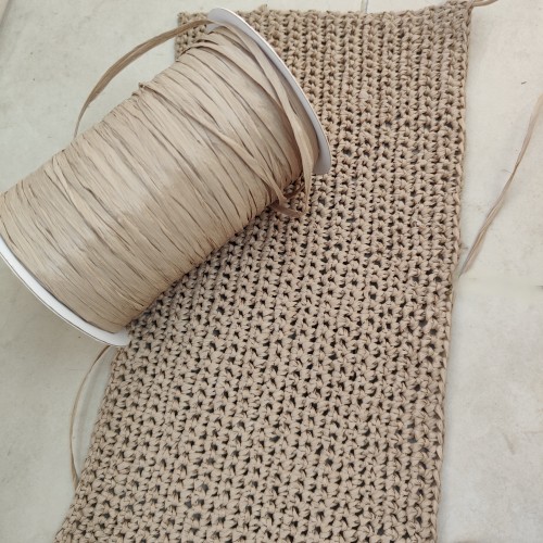 Прежда рафия 100% вискоза, цвят SANDALWOOD Прежда рафия 100% вискоза, цвят SANDALWOOD