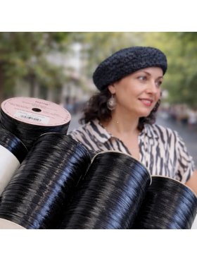 Прежда рафия Ispie 100% вискоза цвят   Black 126A