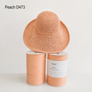 Прежда рафия 100% вискоза,  цвят Peach D473