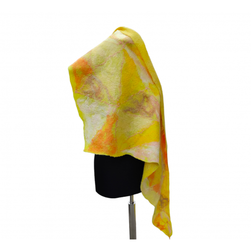 Триъгълен шал "Жълт"