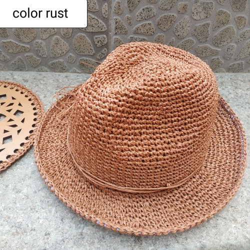 Шапка  Трилби цвят Ръжда