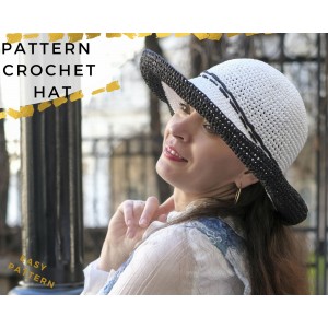 Схема за шапка "Бяло-черна" Схема за шапка "Бяло-черна"