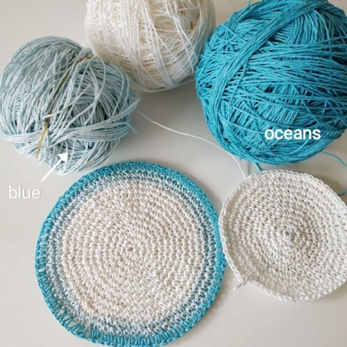 Прежда рафия цвят ocean Прежда рафия цвят ocean