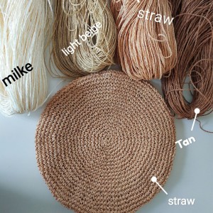 Прежда рафия цвят сламен - Straw Прежда рафия цвят сламен - Straw