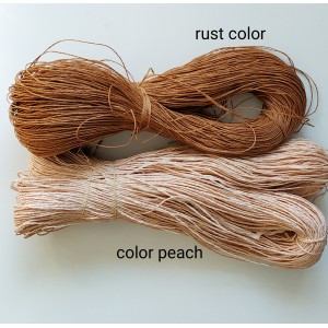 Прежда рафия цвят rust color- ръжда Прежда рафия цвят rust color- ръжда