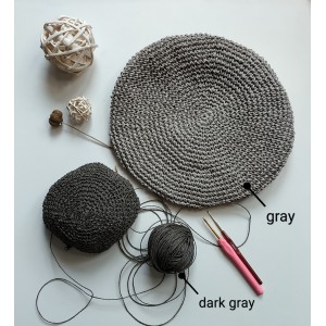 Прежда рафия цвят gray - сив Прежда рафия цвят gray - сив