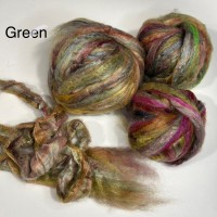 Коприна Сари, 14гр цвят зелен Коприна Сари, 14гр цвят зелен