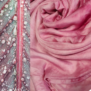 Естественна коприна excelsior, розов